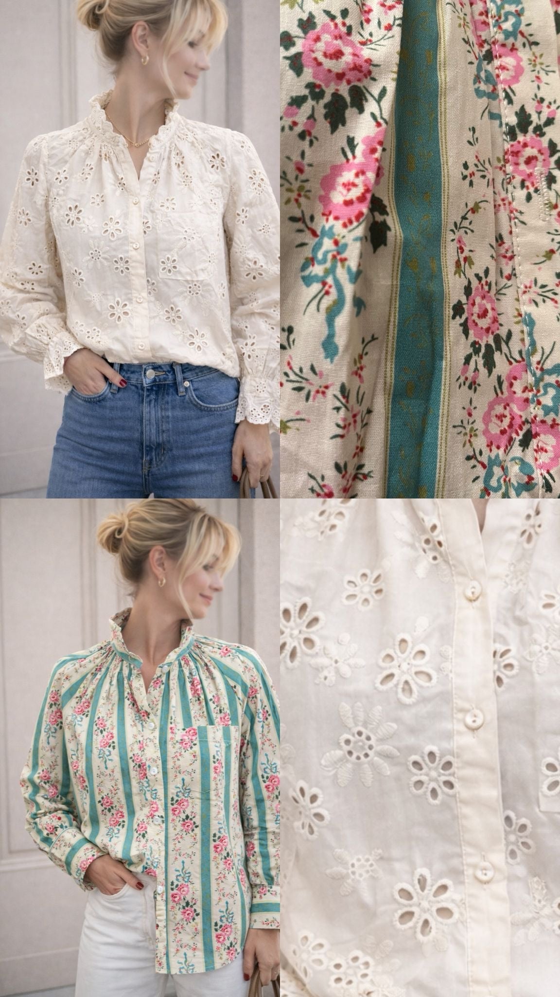 Chemisier Romy fleurs roses