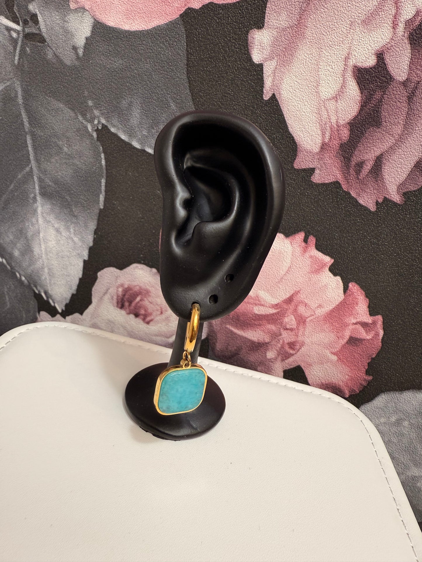 Boucles d’oreilles amazonite