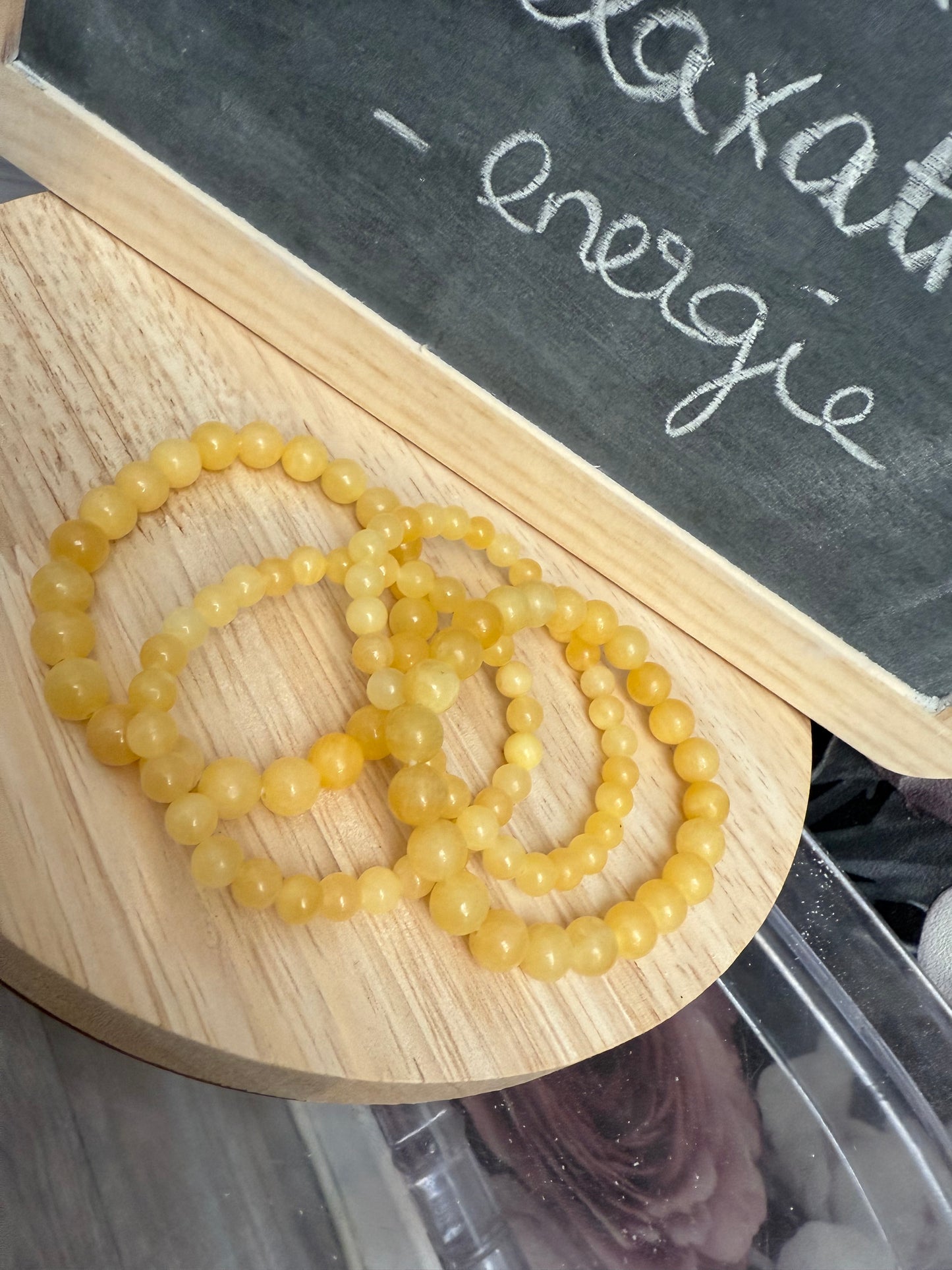 Bracelet calcite orange