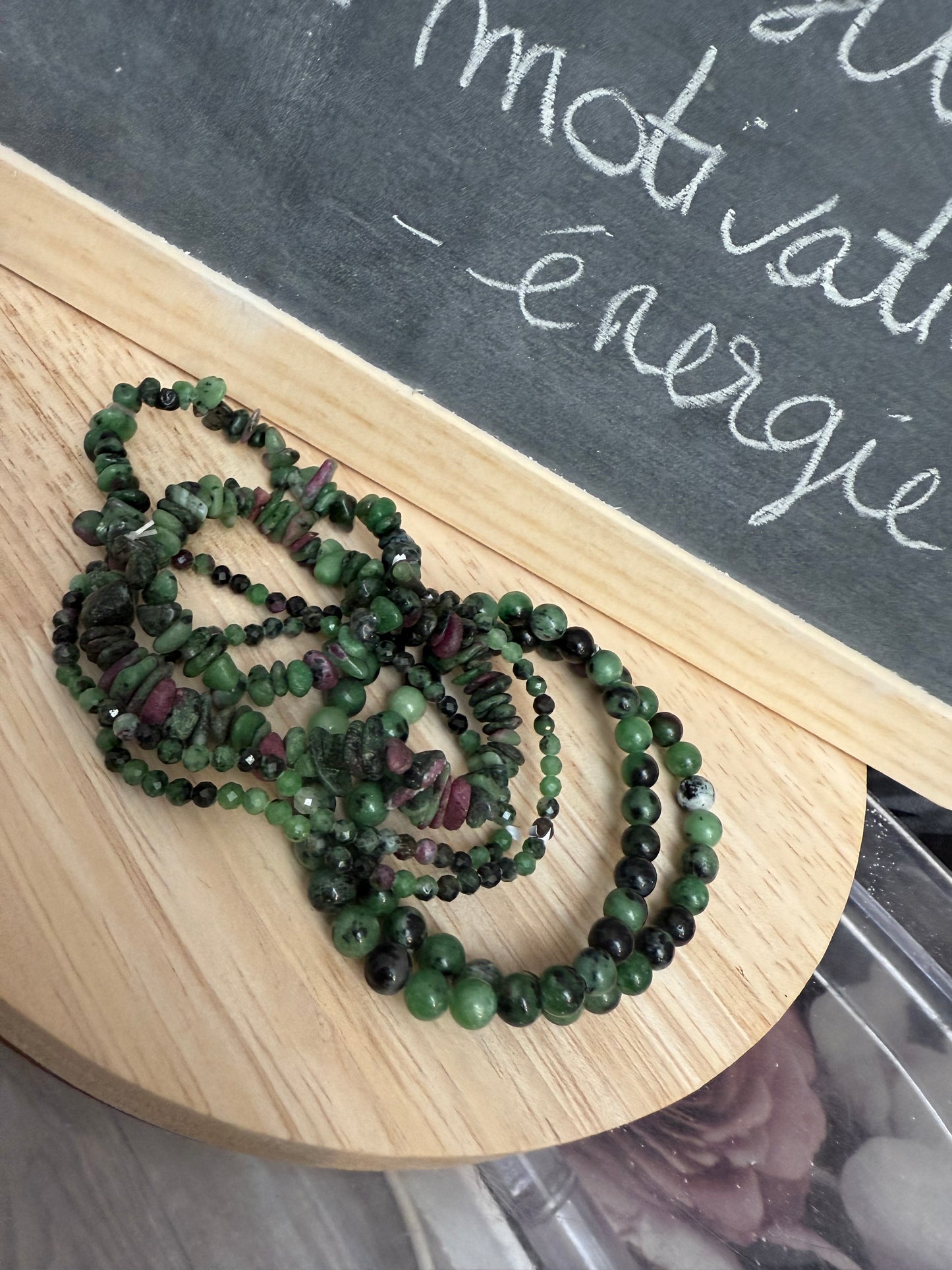 Bracelet rubis zoisite