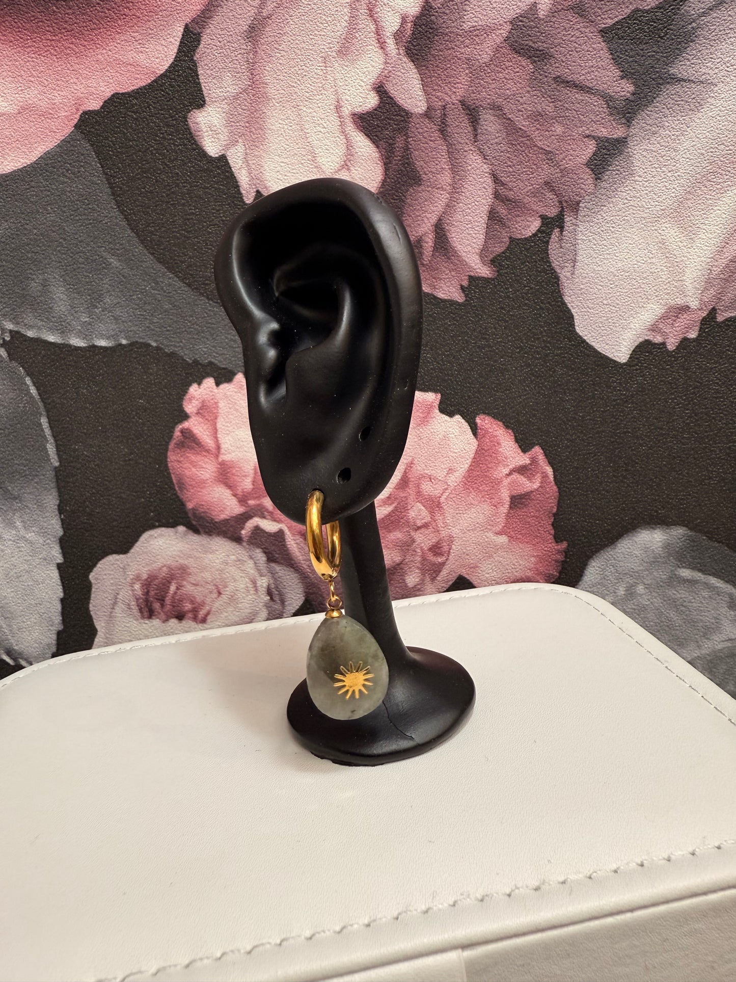 Boucles d’oreilles labradorite