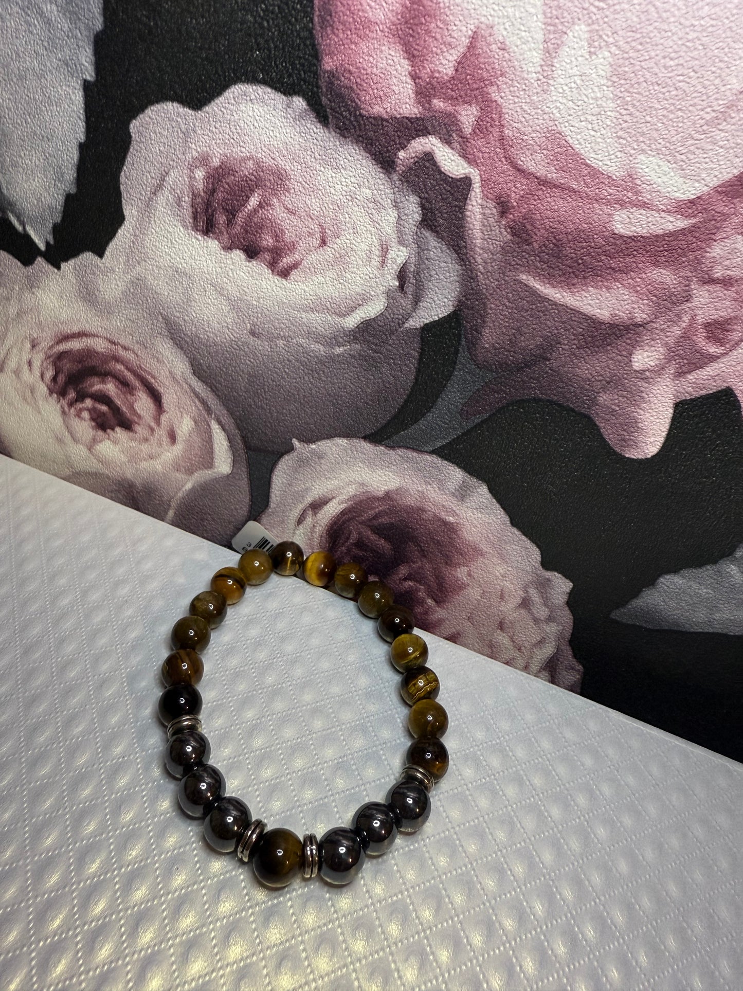 Bracelet œil de tigre & hématite