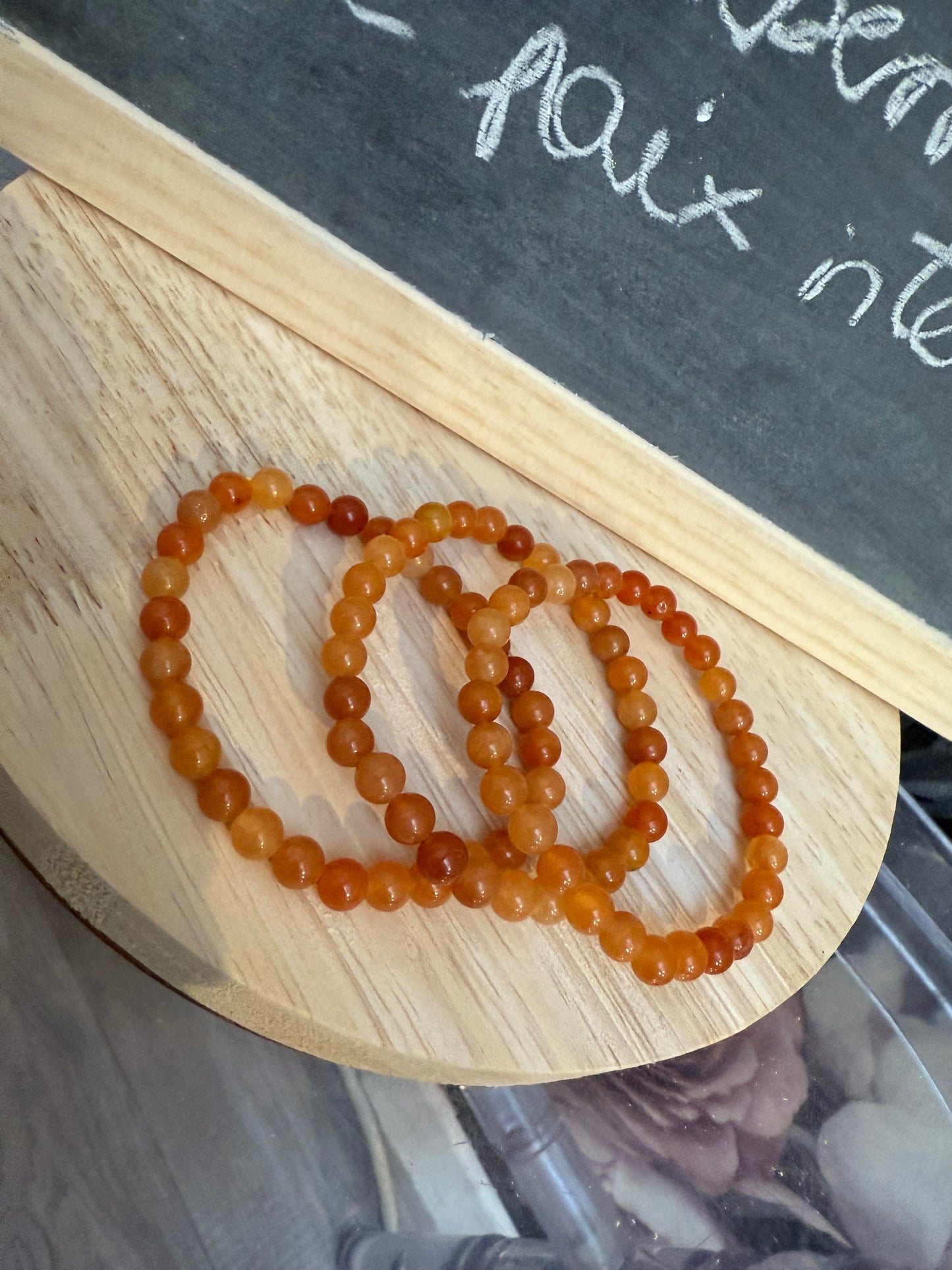 Bracelet aventurine orange