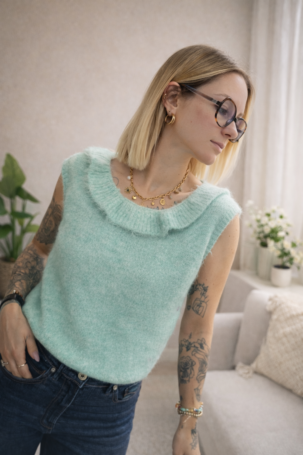 Top Douce - vert