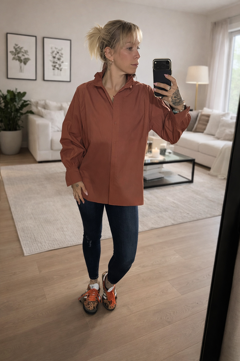 ✨ Chemise Esmeralda Terracotta — chaleur & élégance naturelle 🧡