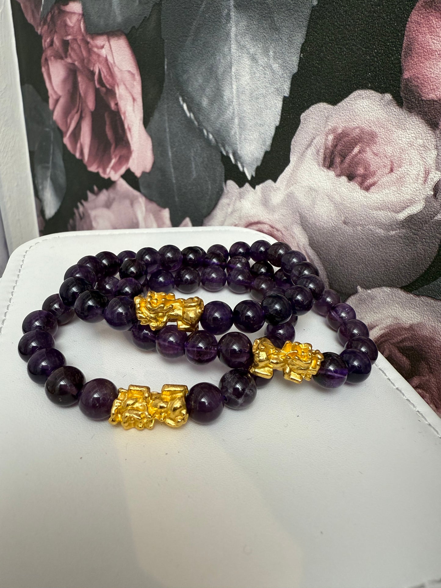 Bracelet améthyste & pixiu