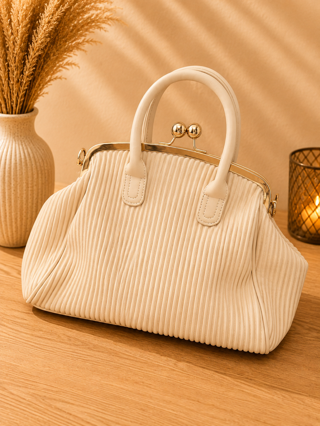 👜 Sac Gabrielle Rétro – Écru