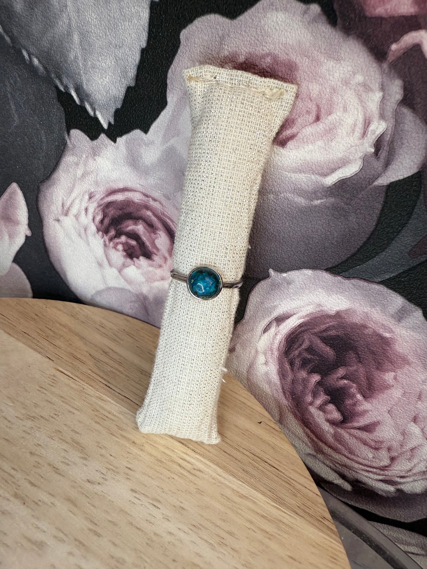 Bague argent chrysocolle