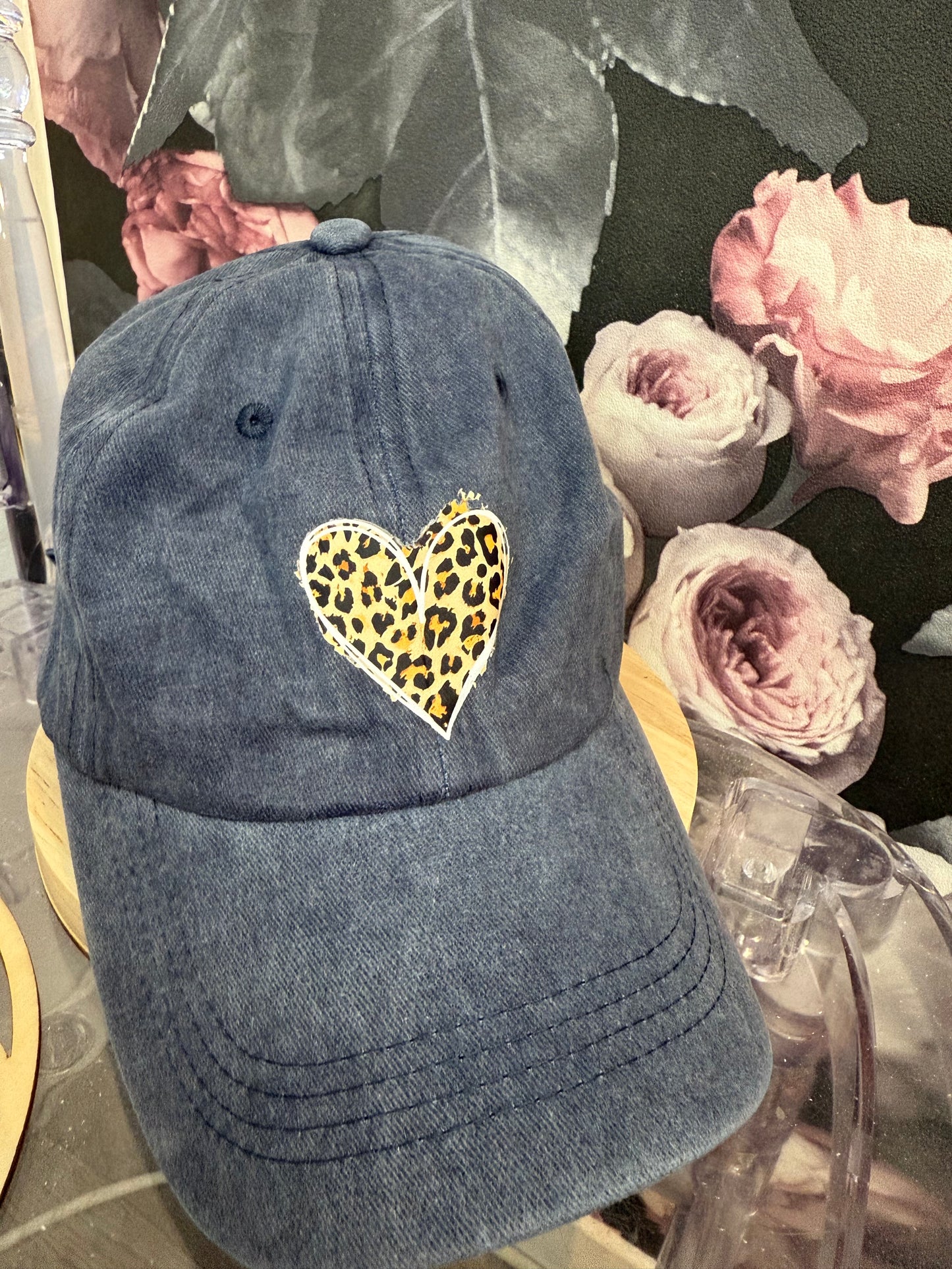 Casquettes cœur léopard 🐆