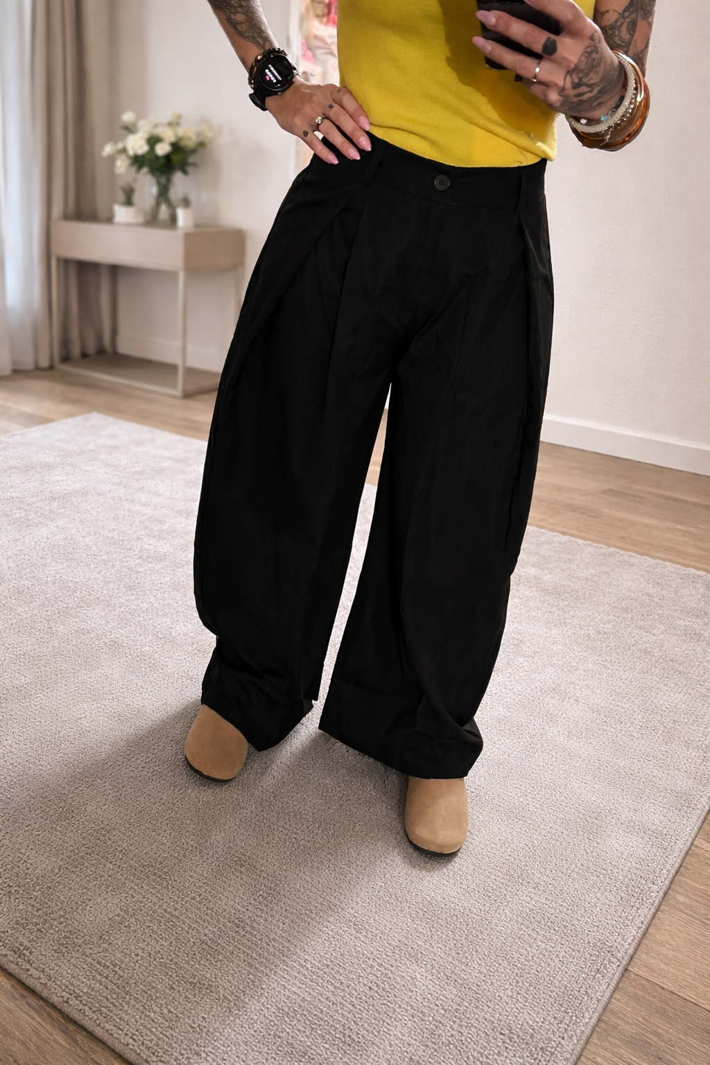 ✨ Pantalon Loukas Noir — enfin la longueur parfaite 🖤 spécial petites