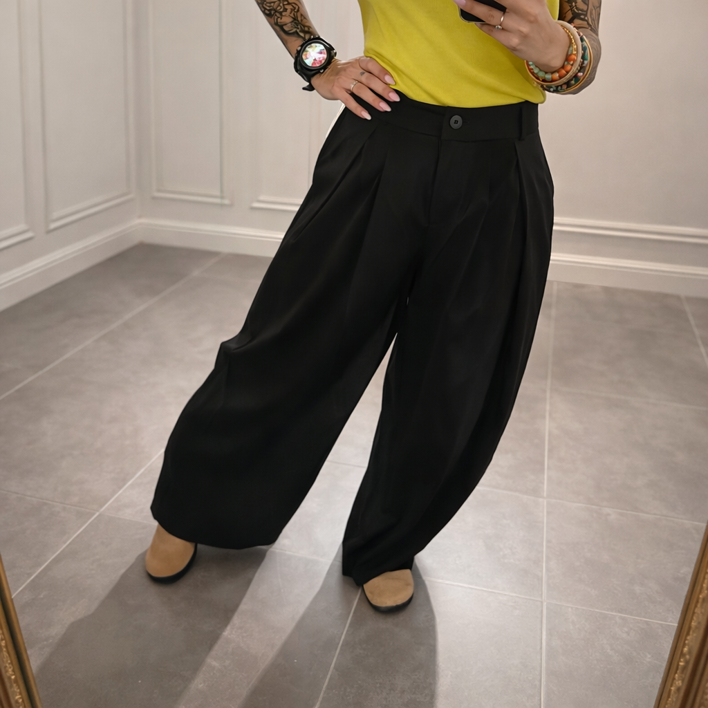 ✨ Pantalon Loukas Noir — enfin la longueur parfaite 🖤 spécial petites