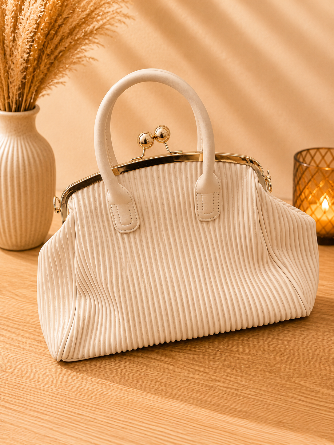 👜 Sac Gabrielle Rétro – Écru