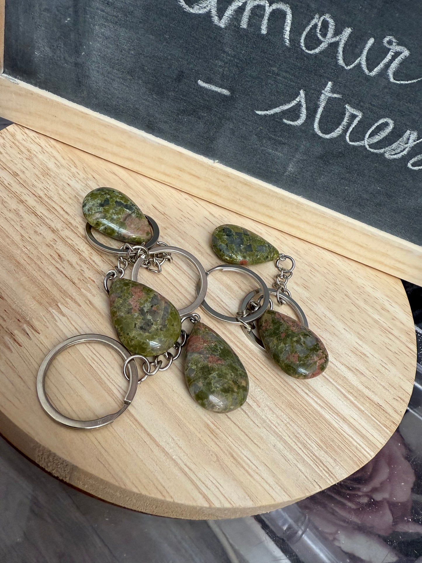 Porte-clefs unakite