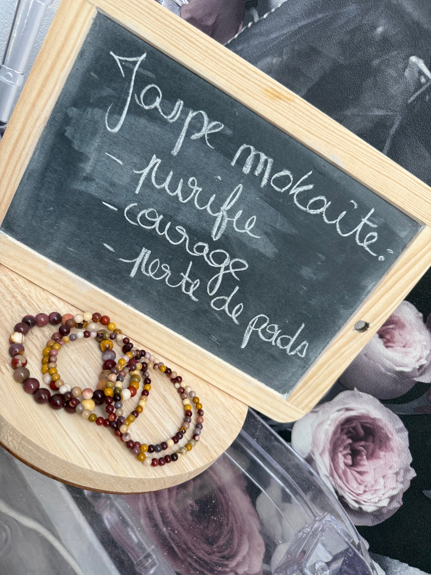 Bracelet jaspe mokaite