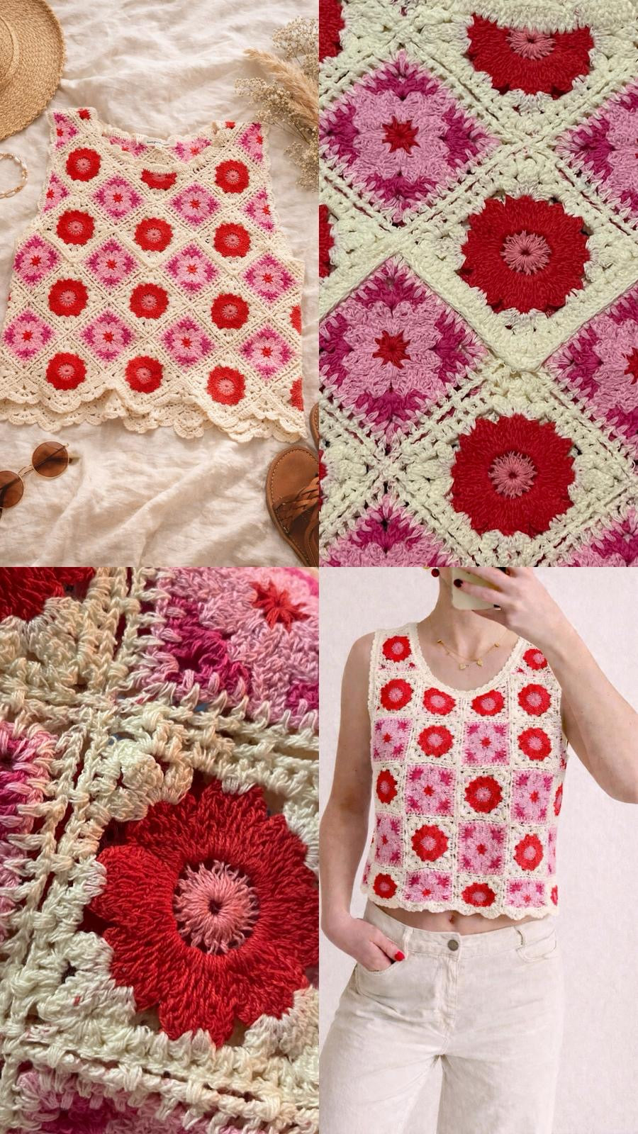 Top en crochet Capucine