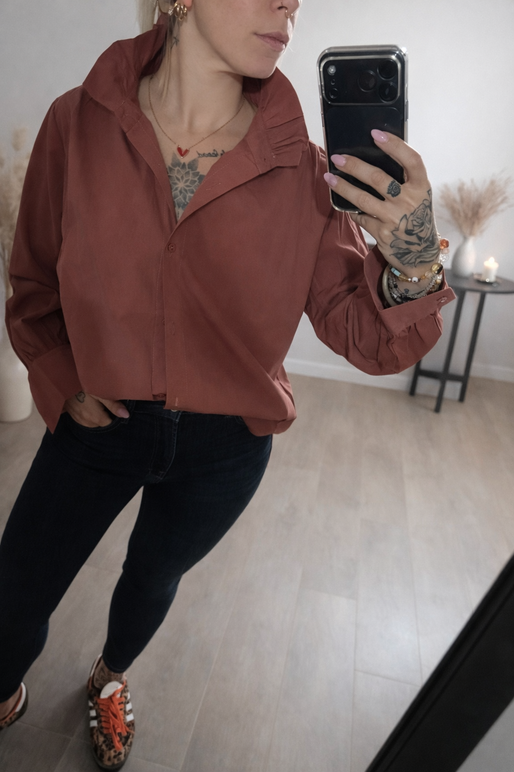 ✨ Chemise Esmeralda Terracotta — chaleur & élégance naturelle 🧡