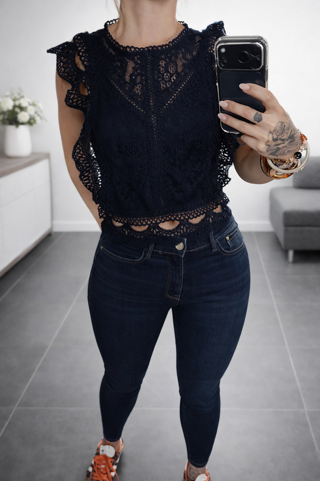 ✨ Top Alba Bleu Marine — élégance raffinée & féminité 💙