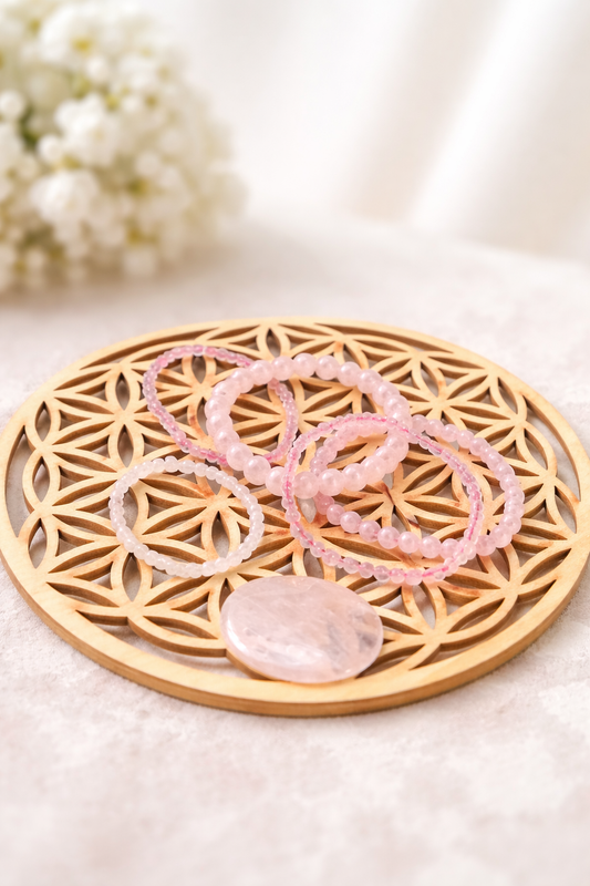 Bracelet Quartz Rose “Attire l’Amour” 💖