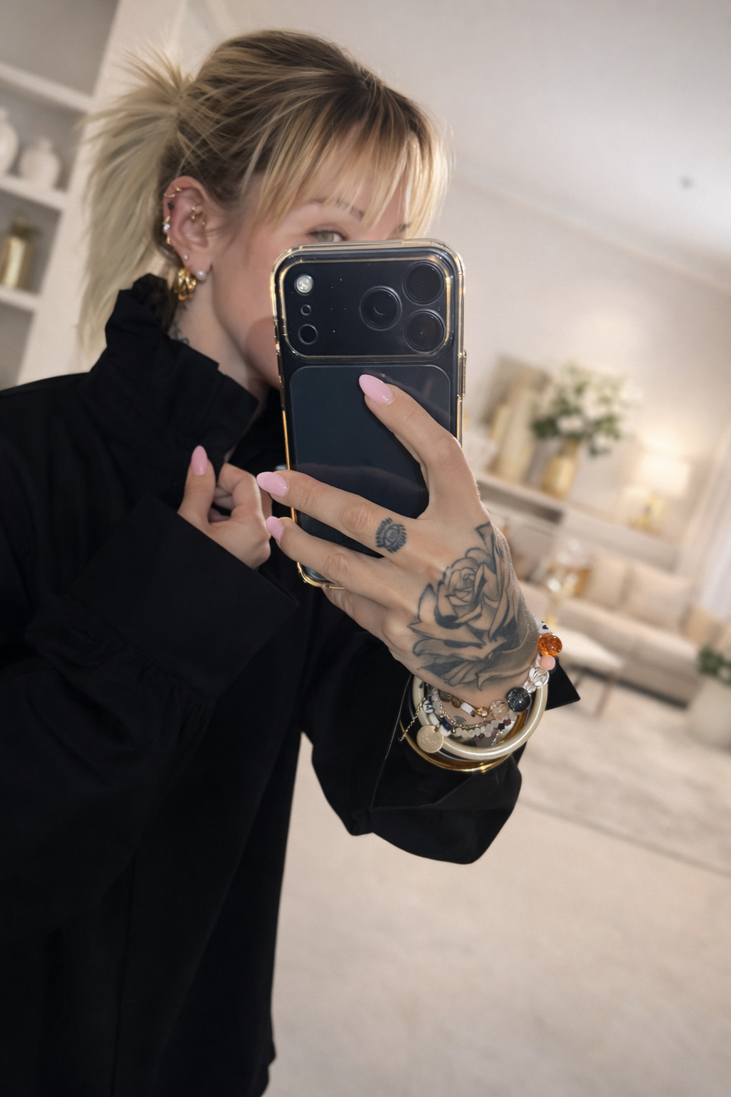 ✨ Chemise Esmeralda Noire — élégance intense & style affirmé 🖤