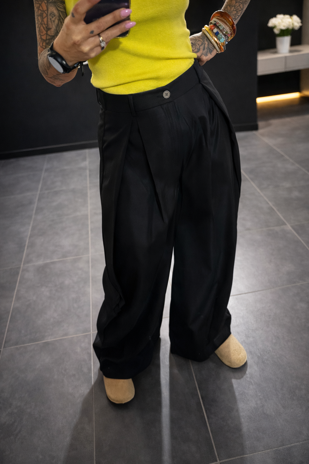 ✨ Pantalon Loukas Noir — enfin la longueur parfaite 🖤 spécial petites