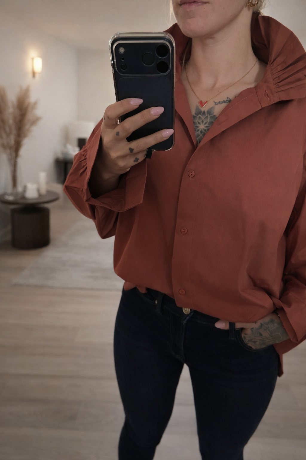 ✨ Chemise Esmeralda Terracotta — chaleur & élégance naturelle 🧡