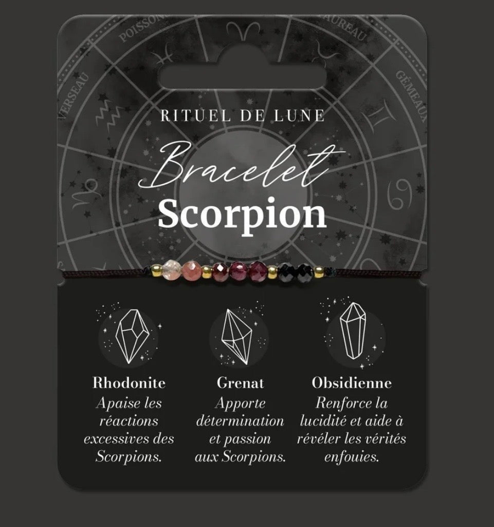 Bracelet astro scorpion