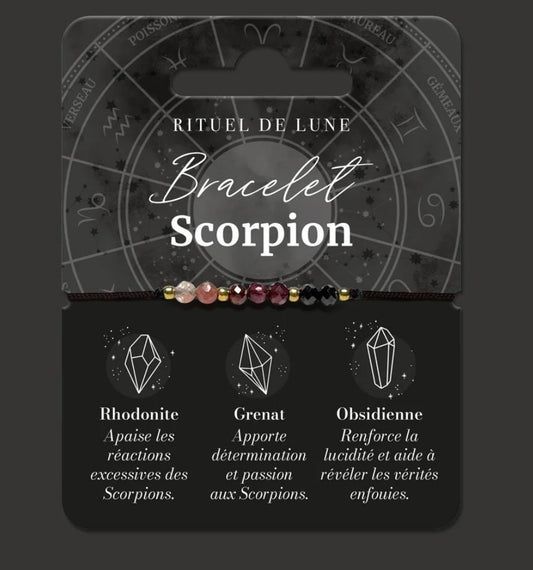 Bracelet astro scorpion